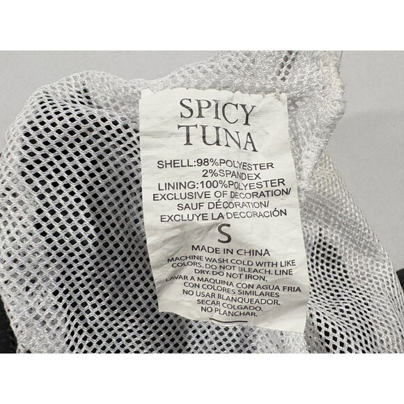 Spicy Tuna Swim Trunks Shorts Mens 5" Pockets Poly Blend Stretch Gray Sz S - Picture 8 of 10